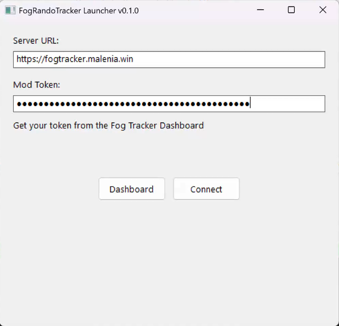 Launcher connection screen
